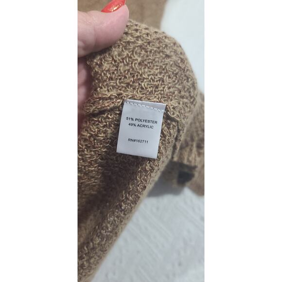 Love Ellie Stitch Fix women's brown duster cardigan Size Large Office Boho cozy - Picture 8 of 10